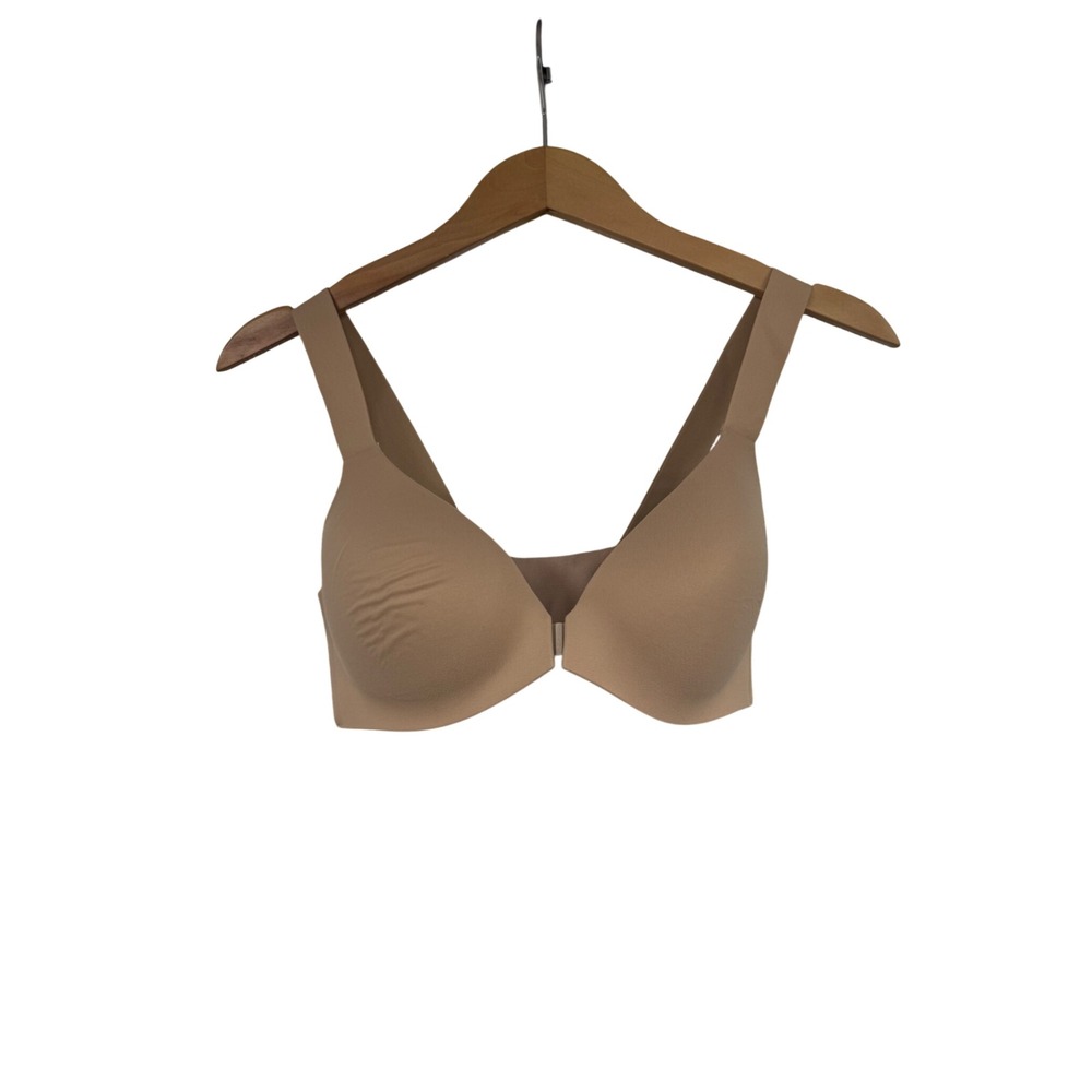 Spanx Bra-llelujah Front-Closure Wire Free Bra Beige Nude 32C